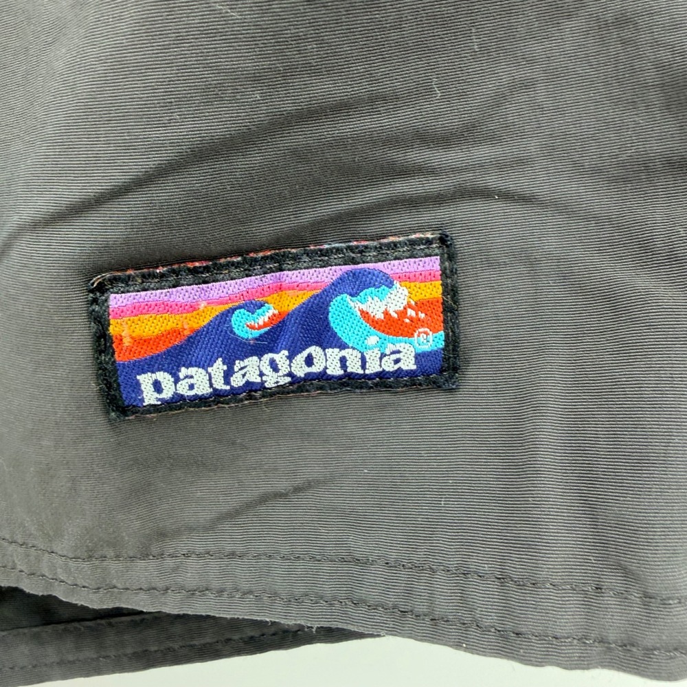 Patagonia Wavefarer Board Shorts Size 34 Swim Trunks Black Recycled Nylon - Picture 7 of 7